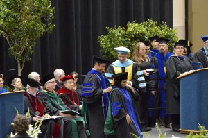 Dr Jones hoods Rutika Kokate