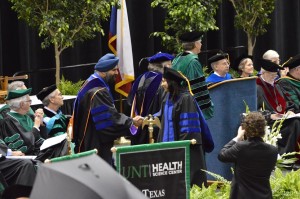 Dr Singh congratulates Dr Kokate