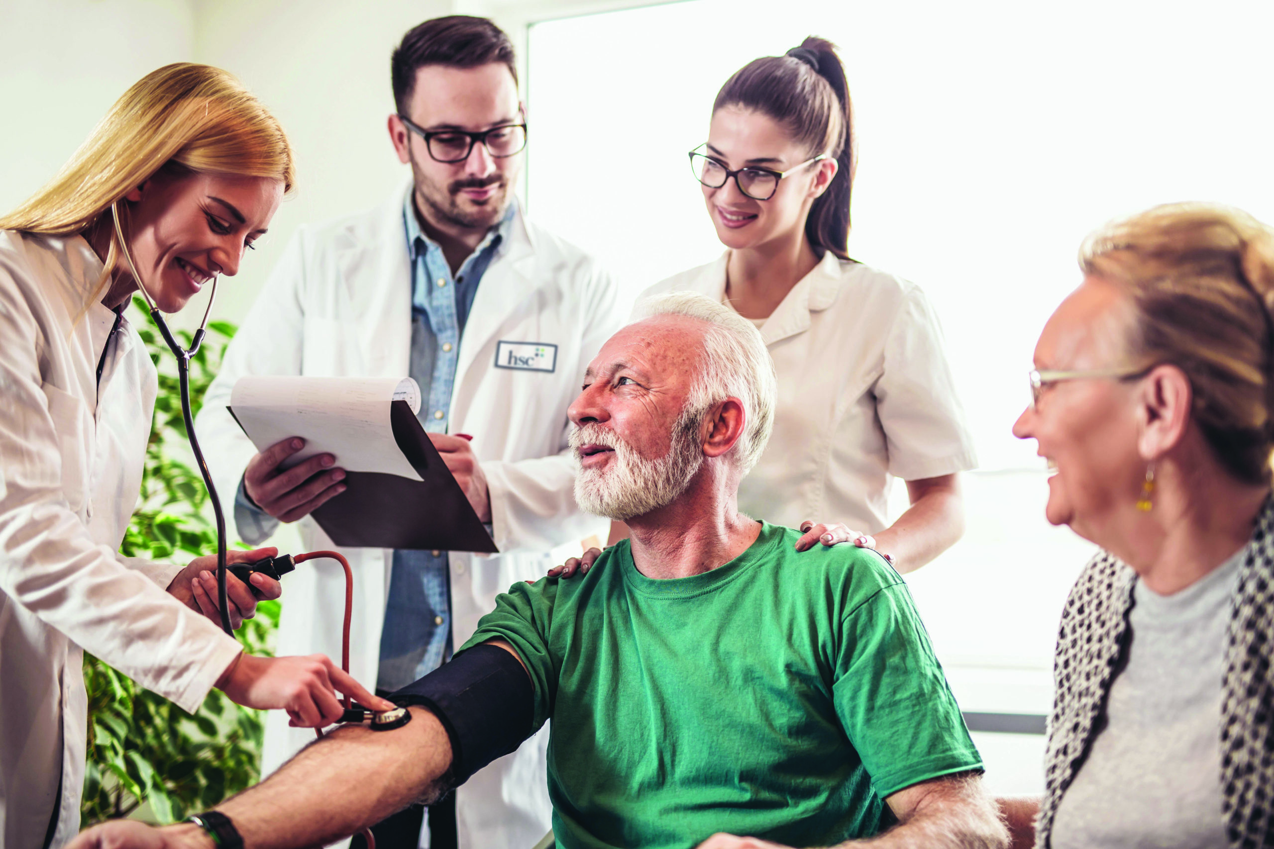 SAGE team visits an older adult in his home
