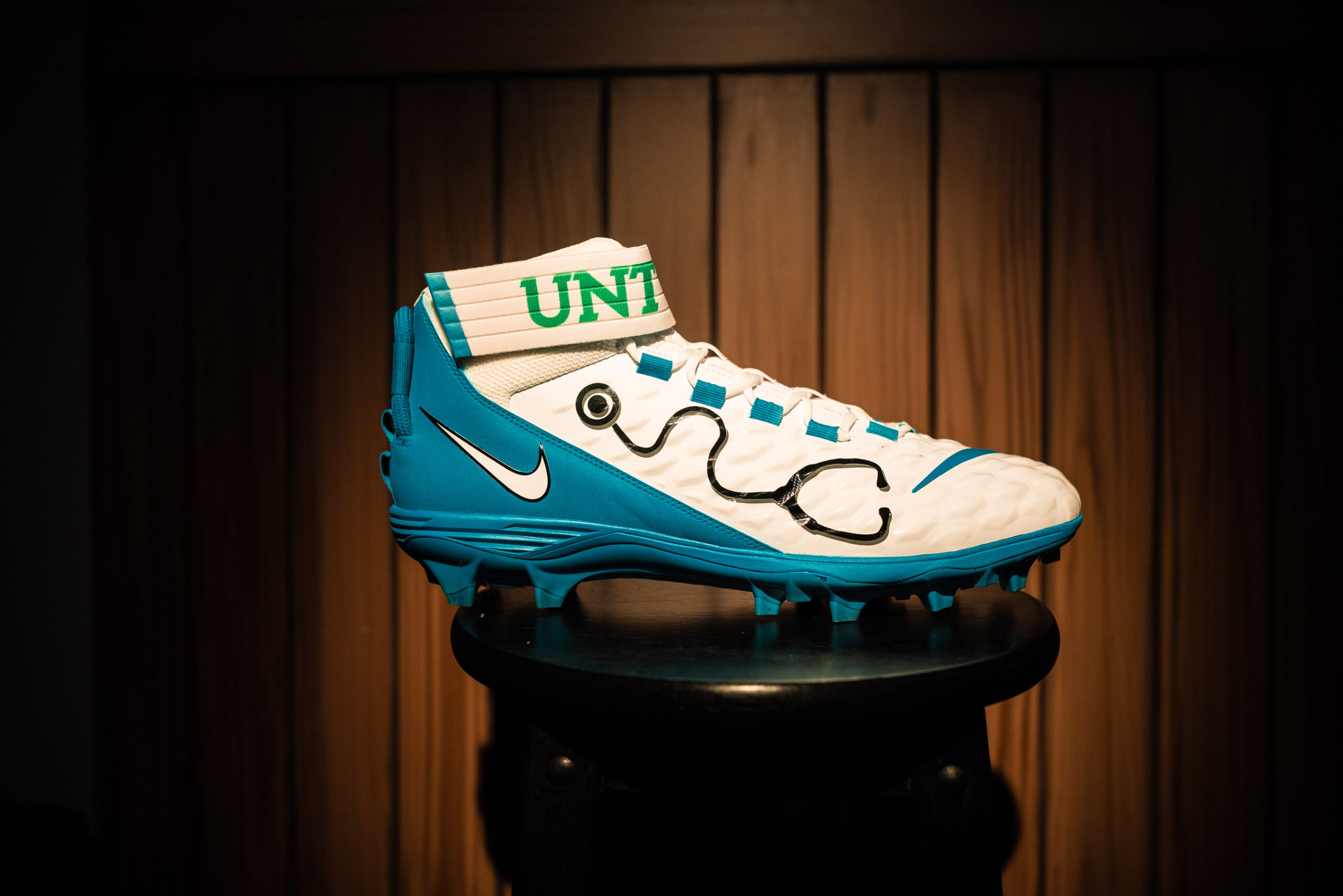 A shoe promoting the PA program