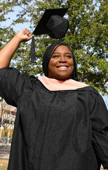 College of Public Health student graduating
