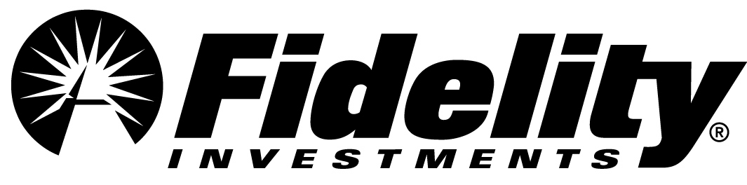 black and white fidelity investments word logo