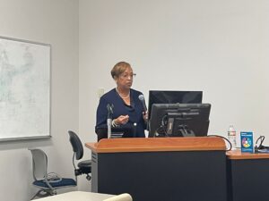 Image of Dr. Higginbotham speaking