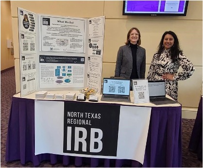 Two members of the IRB team at a convention