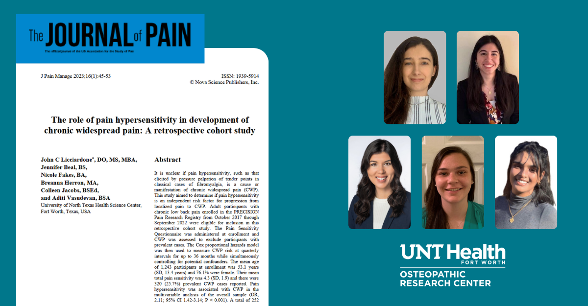 TCOM student doctors Jennifer Beal, Nicole Fakes, Breanna Herron, Colleen Jacobs, and Aditi Vasudeven