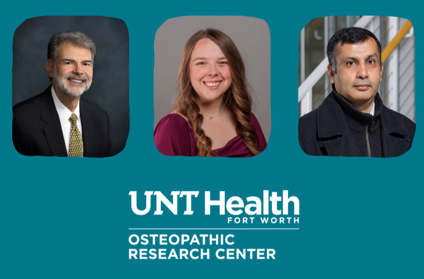 Authors in image from left to right: John C. Licciardone, student Naomi Fortier and Subhash Aryal. 