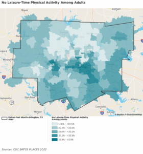 No Leisure Time Physical Activity Among Adults 2